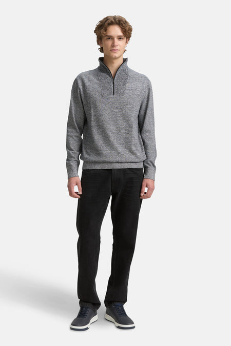 Pull met ronde hals - Grijs