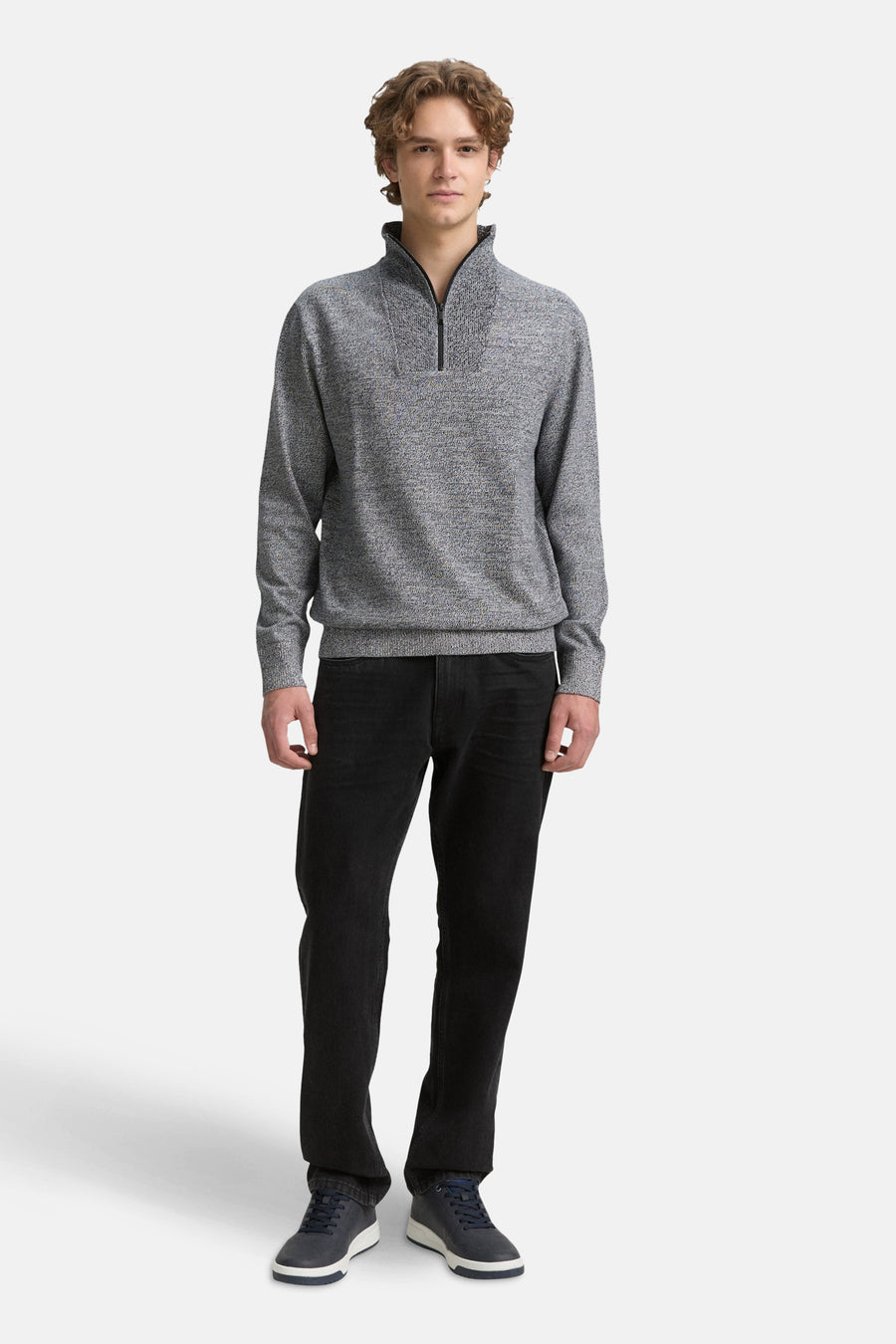 Pull met ronde hals - Grijs - TOM TAILOR