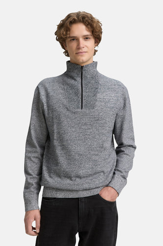 Pull met ronde hals - Grijs - TOM TAILOR