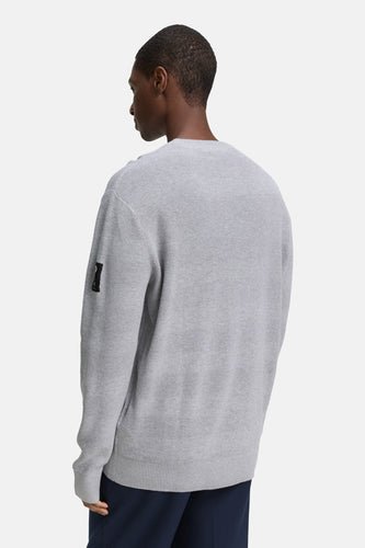 Pull met ronde hals - grijs - TOM TAILOR