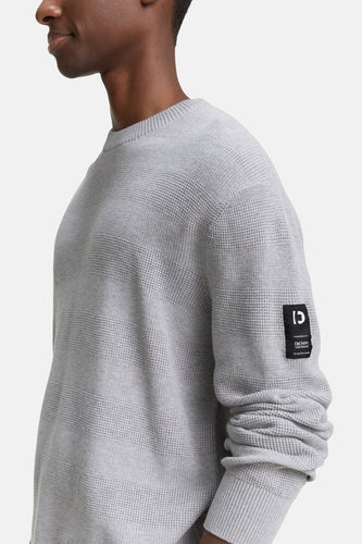 Pull met ronde hals - grijs - TOM TAILOR