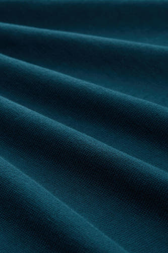 Gilet turquoise de TOM TAILOR, avec une subtile texture et des plis ondulants dans le tissu.