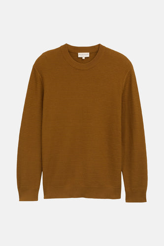 Pull met ronde hals - bruin - TOM TAILOR