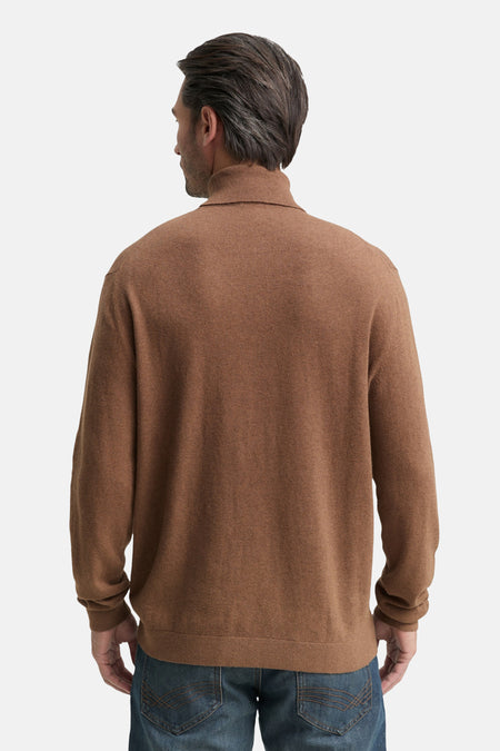 Pull à col roulé - brun