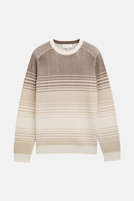 Pull met ronde hals - bruin