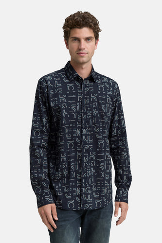 Hemd (lange mouwen) blauw - TOM TAILOR