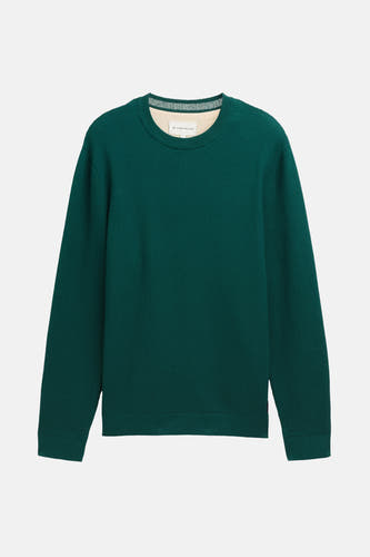 T-shirt vert avec col rond de TOM TAILOR, en tissu tissé.