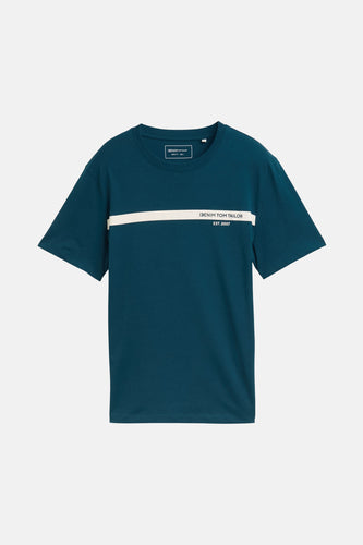 T-shirt à manches courtes - Turquoise - TOM TAILOR