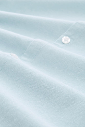 Lichtgroen overhemd met lange mouwen van TOM TAILOR, met subtiele plooien en een knoopdetail.
