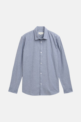 Blau,, cotonen overhemd met lange mouwen van TOM TAILOR, effen van kleur met een klassieke kraag.

Traduction en français :
Chemise bleue en coton à manches longues de TOM TAILOR, couleur unie avec une col class classique.