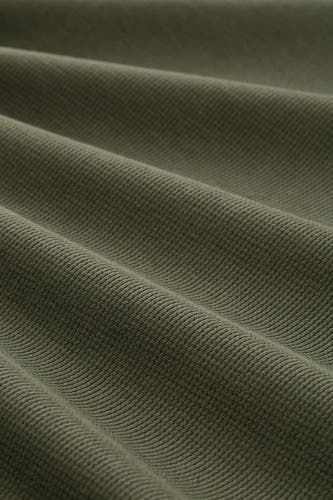 Groen T-shirt met korte mouwen van TOM TAILOR, in wafelpatroon, met een gevouwen textuur.