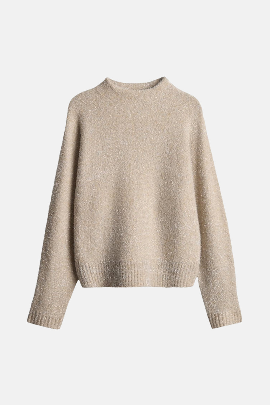 Pull met ronde hals - beige - OPUS