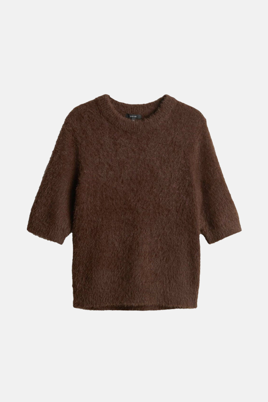 Pull met ronde hals - bruin - OPUS - 4