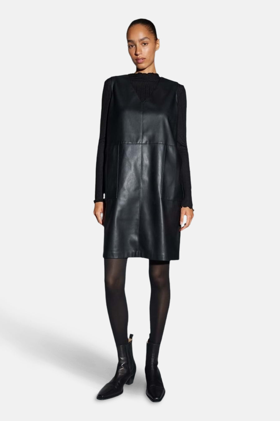 Kleedjes (korte mouwen) zwart - OPUS - OPUS