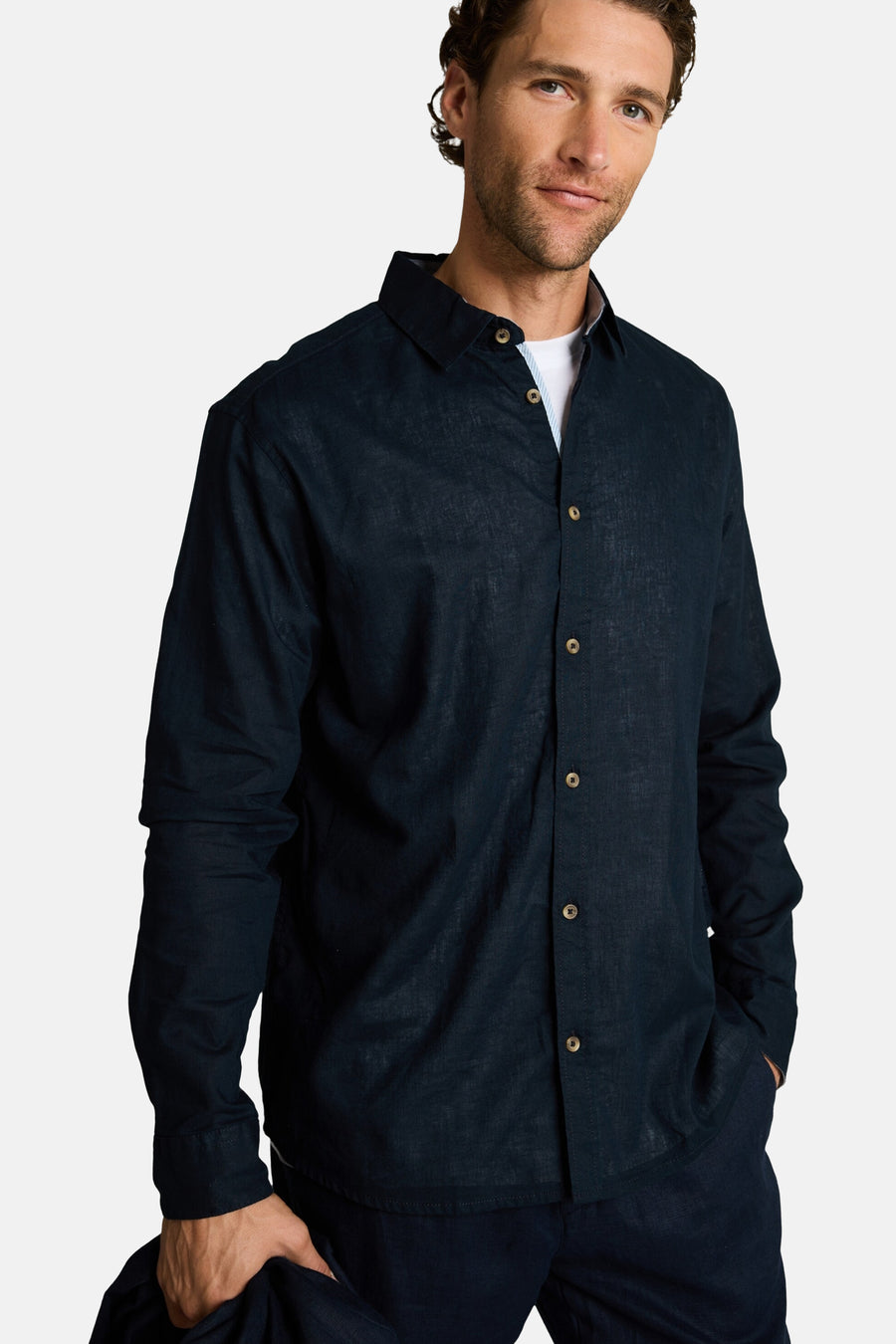 Hemd (lange mouwen) blauw - TOM TAILOR