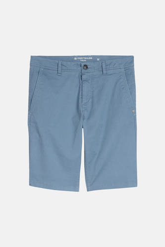 Blauwe bermuda van TOM TAILOR, effen kleur en casual model.