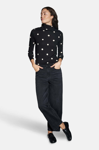 T-shirt (lange mouwen) zwart - OPUS - OPUS