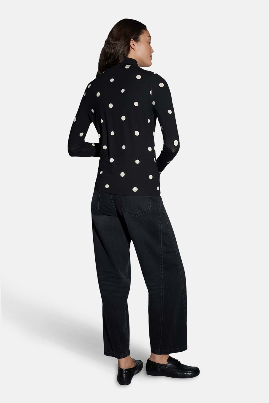 T-shirt (lange mouwen) zwart - OPUS - OPUS