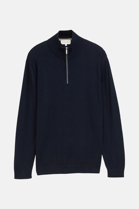 Pull à col rond - bleu