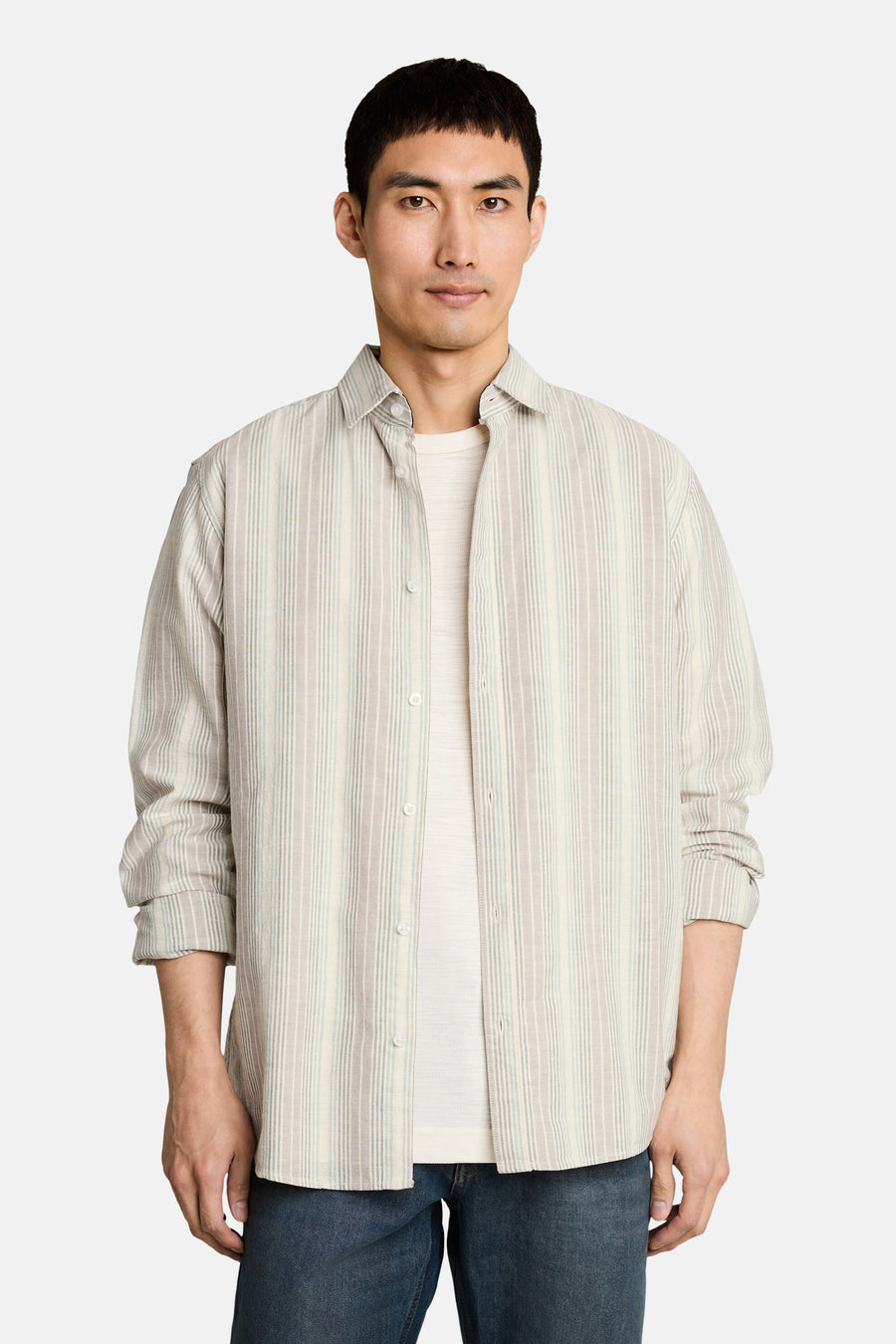 Chemise (manches longues) Écru - TOM TAILOR