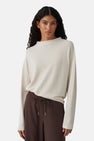 T-shirt met lange mouwen - beige