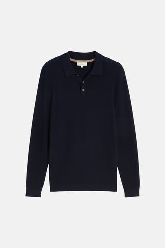 Pull col O - bleu