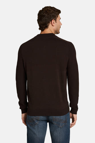 Pull col O brun - TOM TAILOR