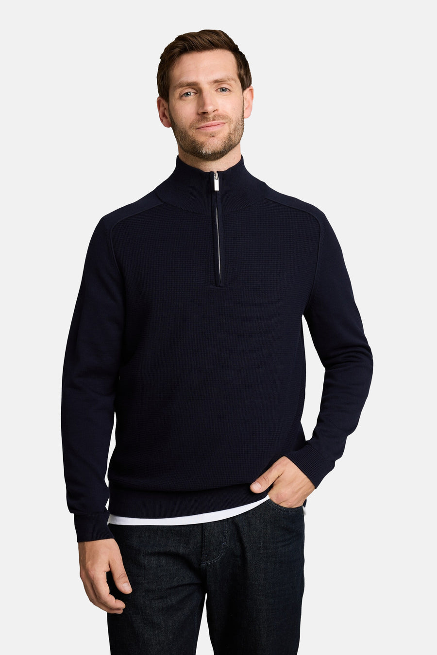 Trui met ronde hals blauw - TOM TAILOR