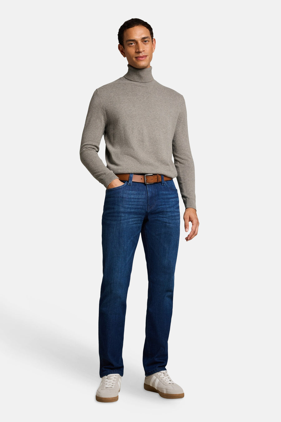 Pull col roulé beige - TOM TAILOR