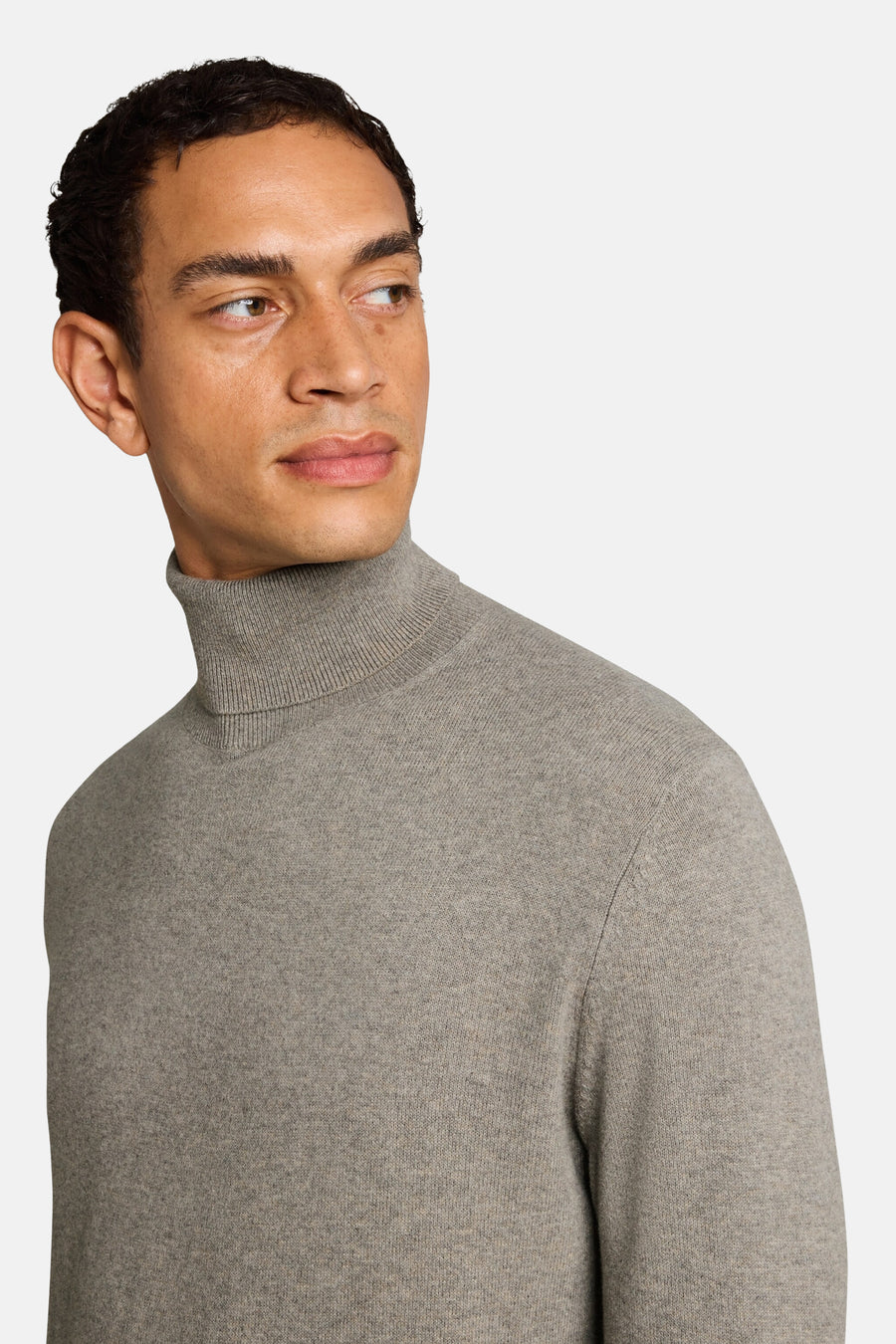 Pull col roulé beige - TOM TAILOR