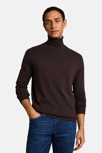 Pull col roulé brun - TOM TAILOR