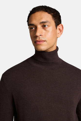 Pull col roulé brun - TOM TAILOR