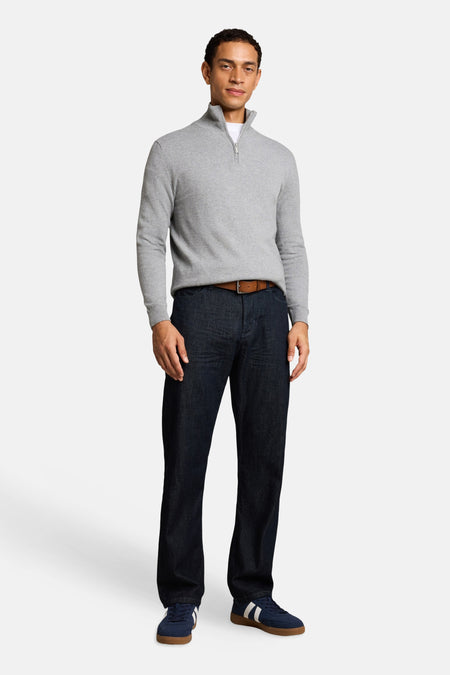 Pull col O - gris
