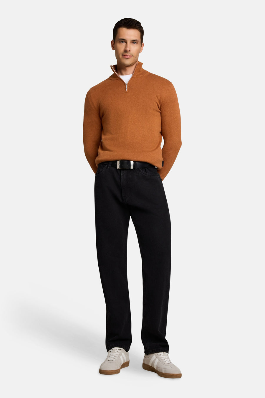 Pull col O - brun