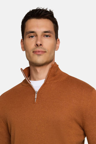 Pull col O - brun