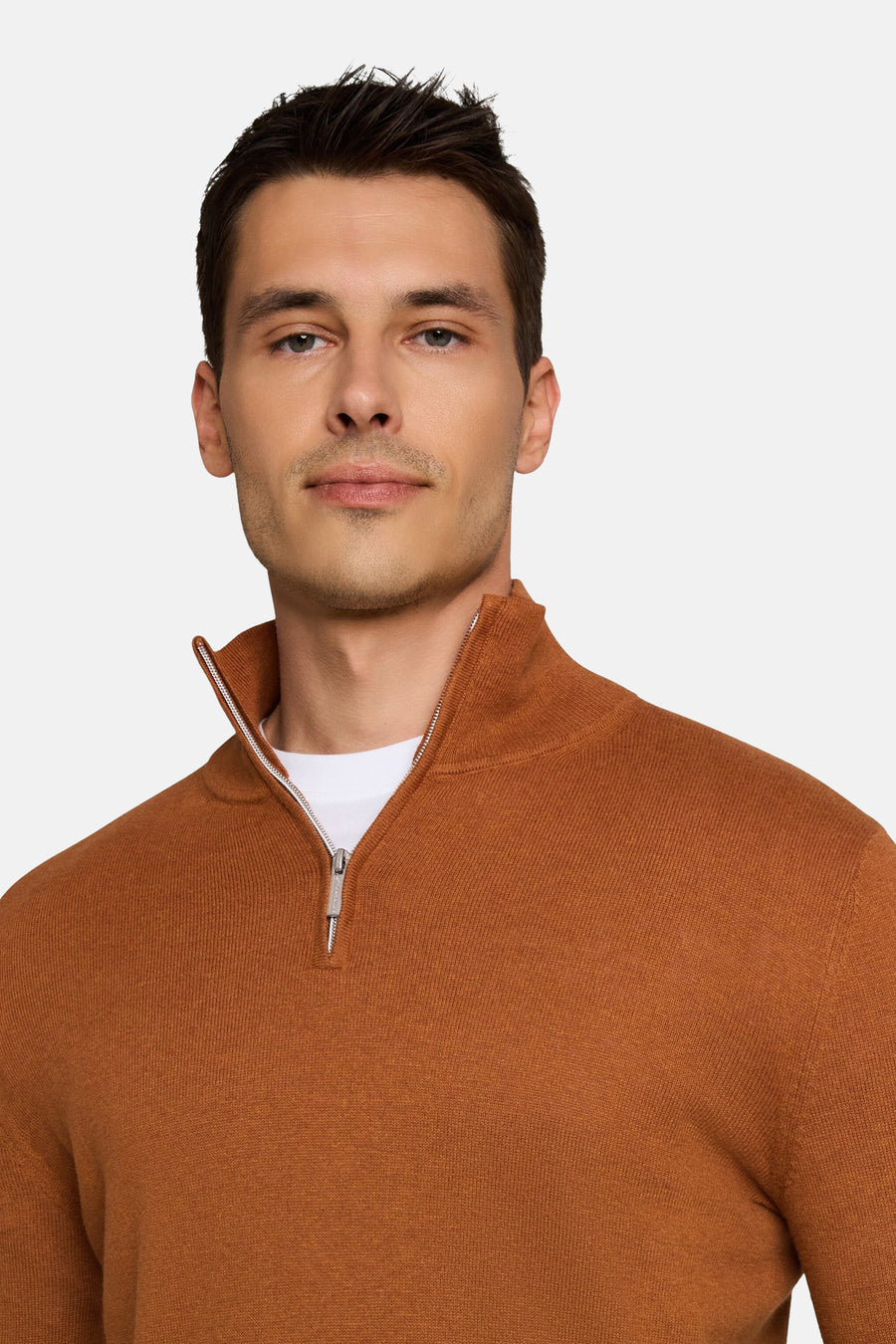 Pull col O - brun