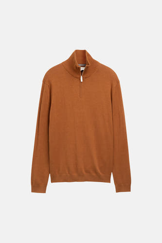 Pull col O - brun