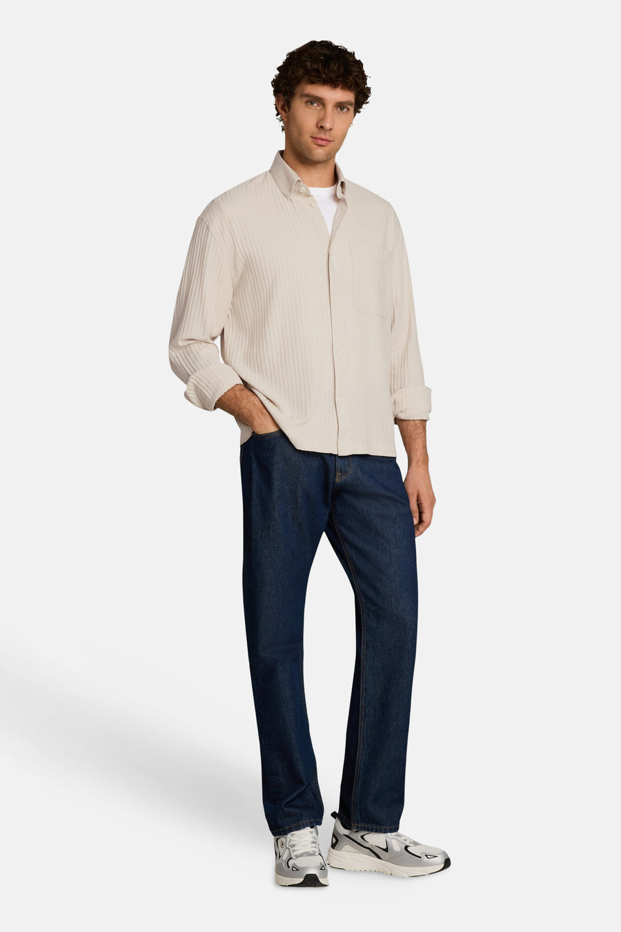 Hemd (lange mouwen) beige - TOM TAILOR