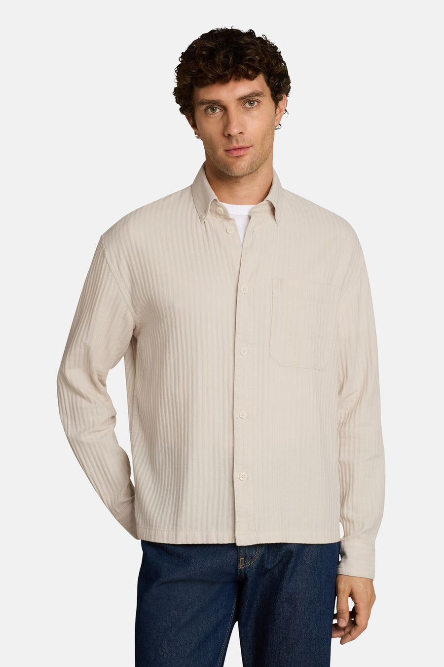 Hemd (lange mouwen) beige - TOM TAILOR