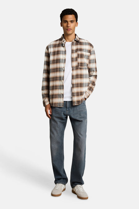 Hemd (lange mouwen) bruin - TOM TAILOR