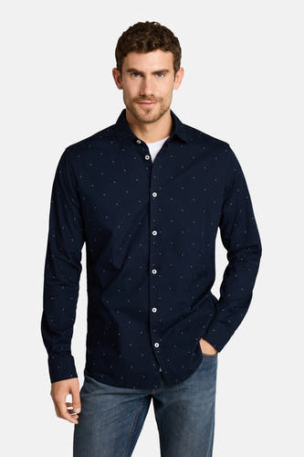 Hemd met lange mouwen - blauw