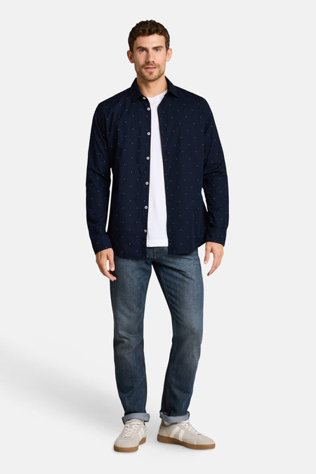 Hemd met lange mouwen - blauw