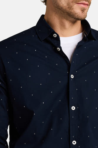 Hemd met lange mouwen - blauw