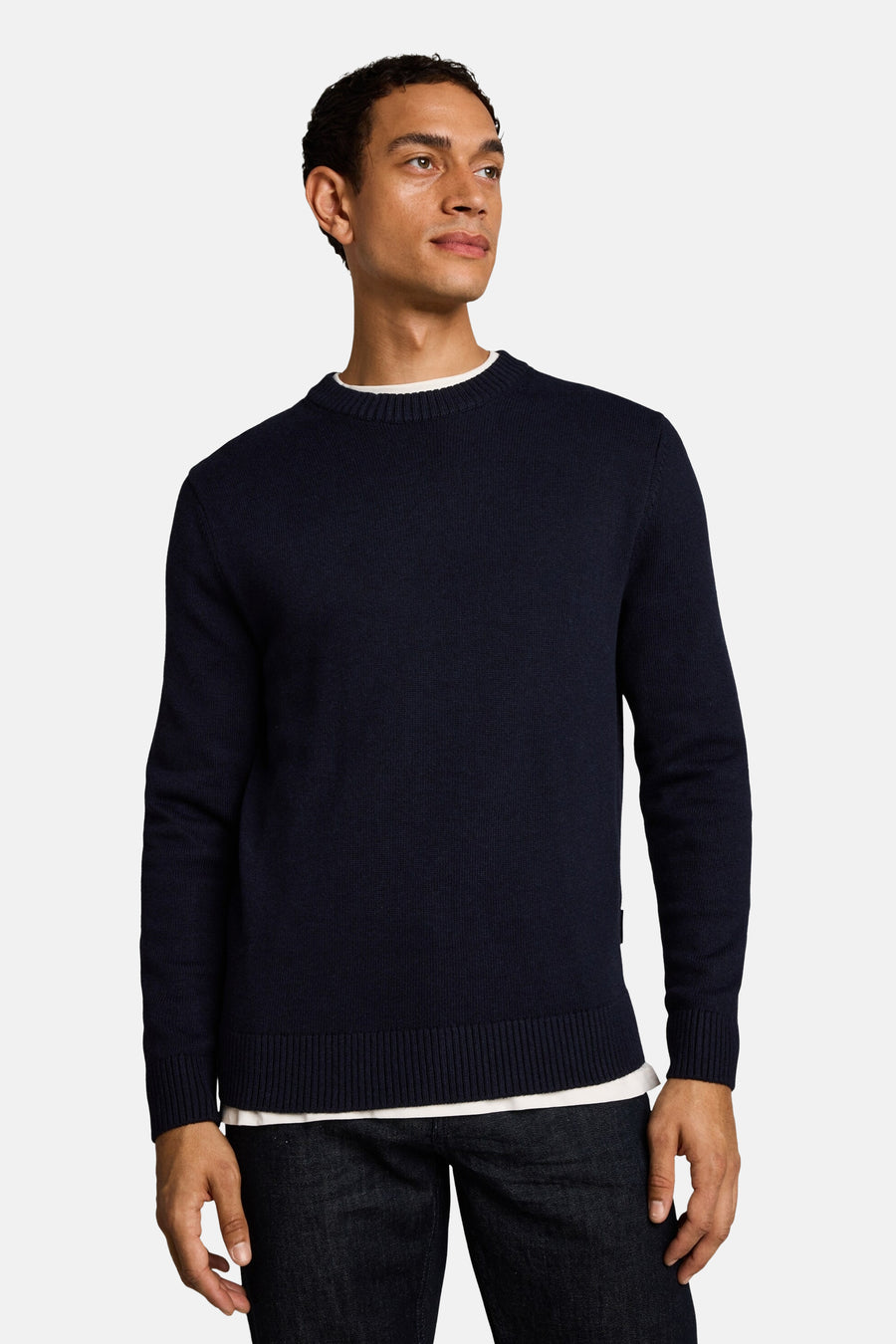 Trui met ronde hals blauw - TOM TAILOR