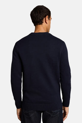 Trui met ronde hals blauw - TOM TAILOR