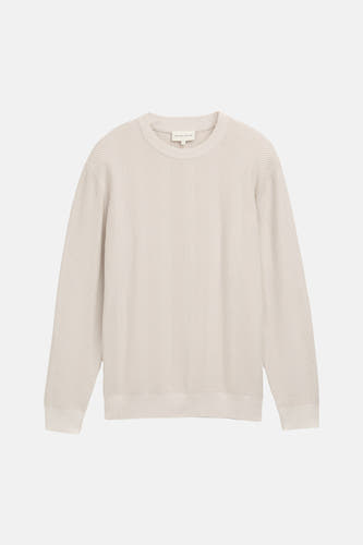 Trui met ronde hals beige - TOM TAILOR