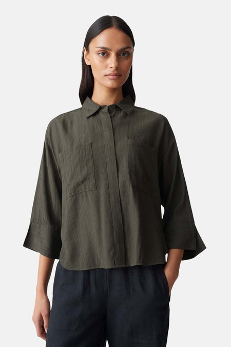 Chemise à manches longues - vert