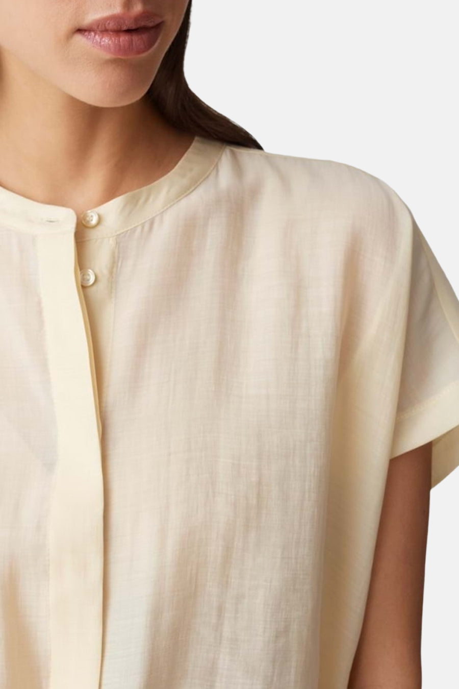 Blouse zonder mouwen - geel