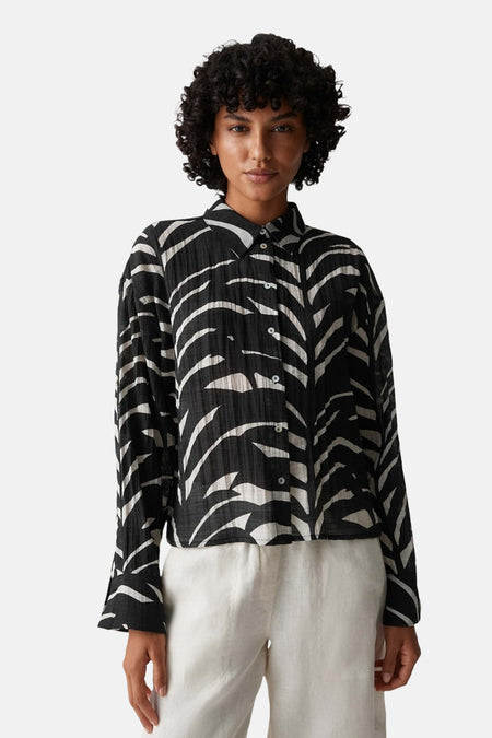 Blouse met lange mouwen - zwart