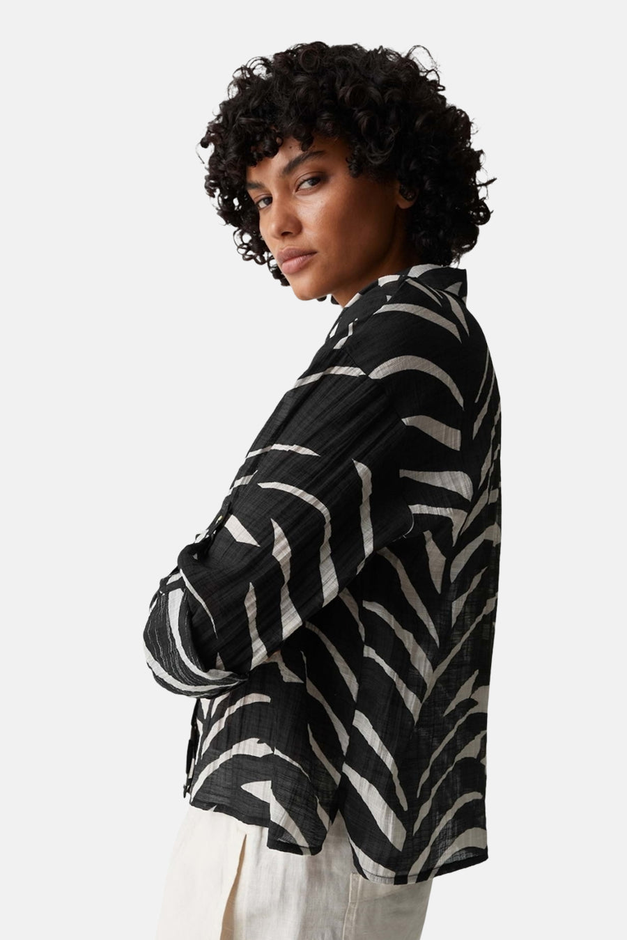 Blouse met lange mouwen - zwart